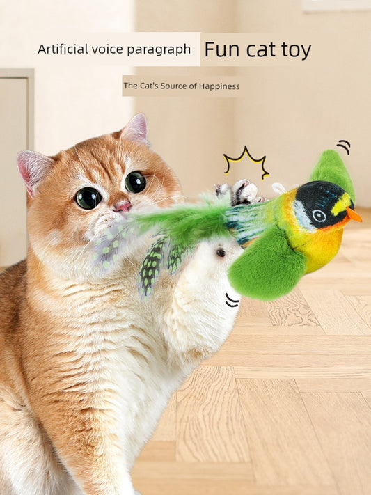 Relieving Stuffy Artificial Sound Long Brush  Toy