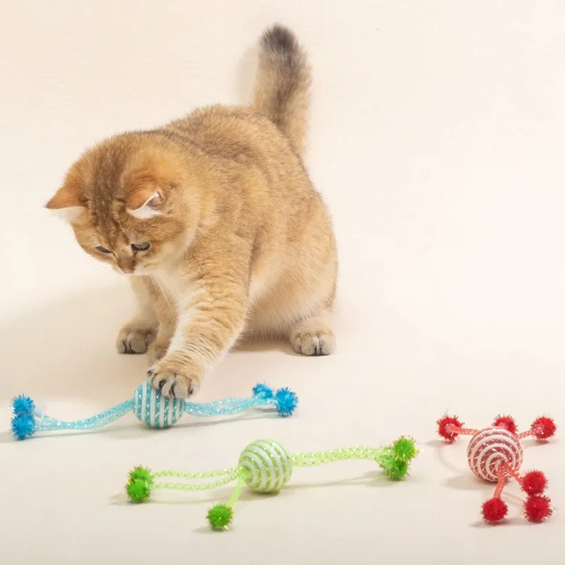 2PC Ropes Ball Toys for Cats Teasing