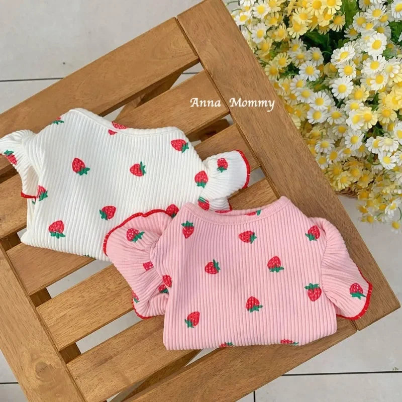 Cute Lace Strawberry Clothes