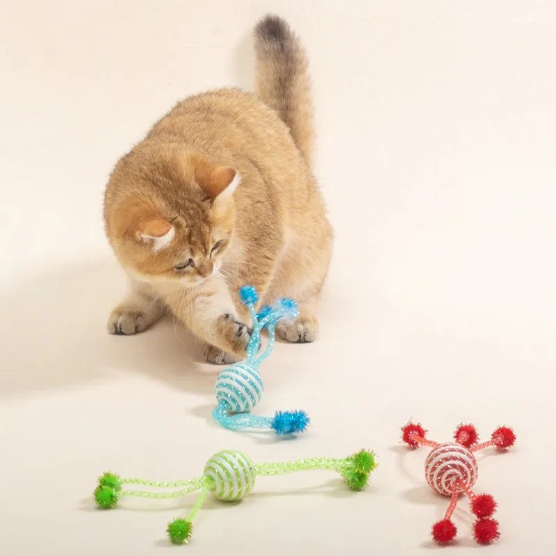 2PC Ropes Ball Toys for Cats Teasing