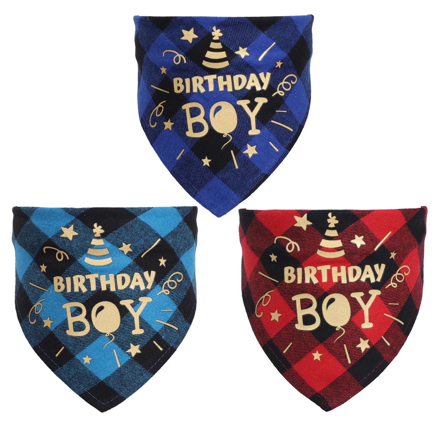 NONOR Birthday Pet Bandanas Collar