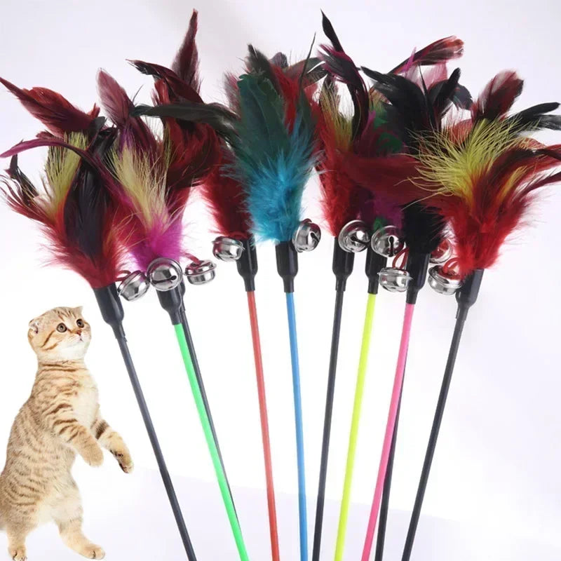 Cat Toy Feather Stick Toy