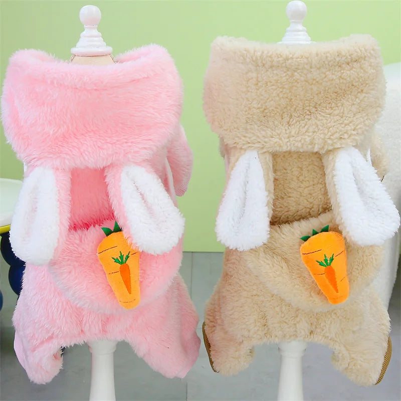 Winter Warm Fleece Pet Dog Jumpsuit