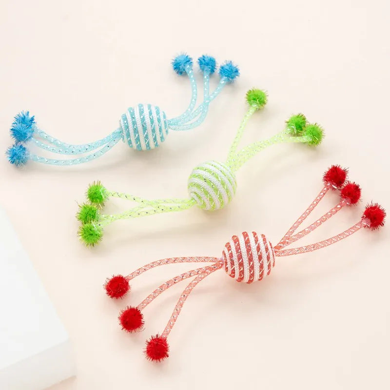 2PC Ropes Ball Toys for Cats Teasing